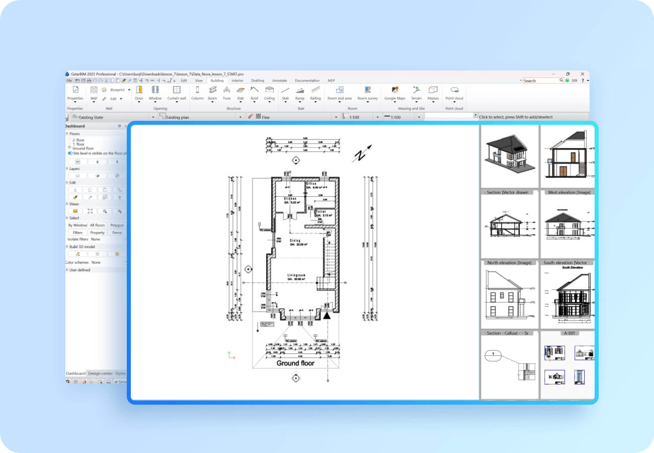 GstarBIM parametrik BIM modelleme ve disiplin koordinasyonu